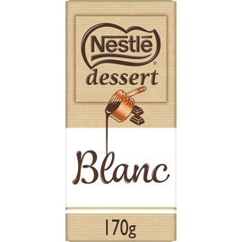 Chocolat blanc pâtissier NESTLE DESSERT - Tablette 170g