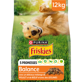Croquettes pour chien adulte Balance Poulet et Boeuf FRISKIES - 12kg