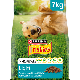 Croquettes pour chien adulte Light Poulet FRISKIES - 7kg