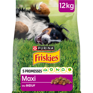 Croquettes pour chien Maxi Boeuf FRISKIES 12kg