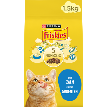 Croquettes pour chat adulte Saumon FRISKIES - 1,5kg