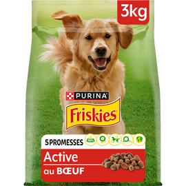 Croquettes pour chien adulte Active Boeuf FRISKIES - 3kg