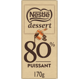 Chocolat noir 80% pâtissier NESTLE DESSERT - Tablette 170g