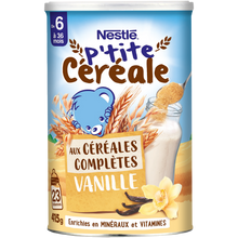 NESTLE P'TITE CEREALE - Céréales complètes vanille, de 6 à 12 mois - 415g