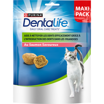 Friandise au saumon pour chat adulte dentalife PURINA 140g