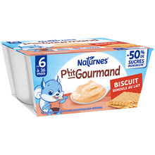 P'tit gourmand Semoule au lait Biscuit NESTLE 4x100g