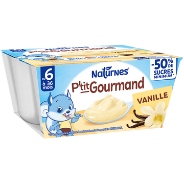 P'tit gourmand Vanille NATURNES 4x100g