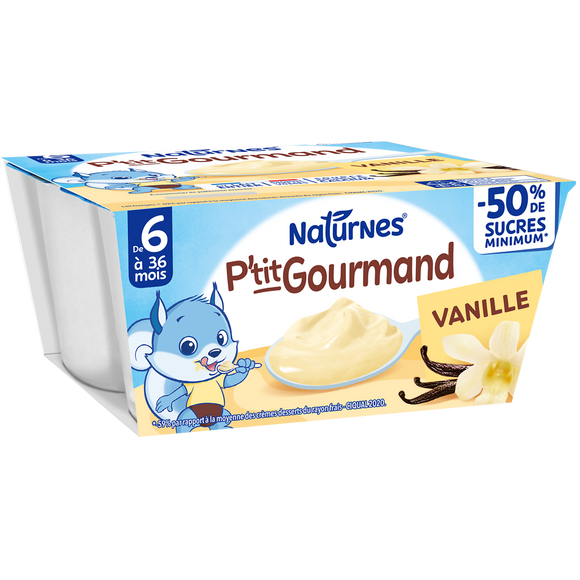 P'tit gourmand Vanille NATURNES 4x100g