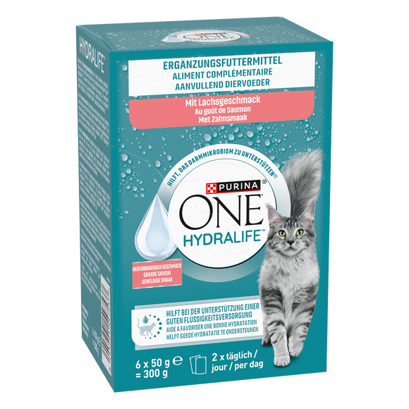 PURINA ONE hydralife saumon 6x50g 300g
