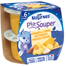 P'tit souper pommes de terre, butternut, patate douce NATURNES 2x200g