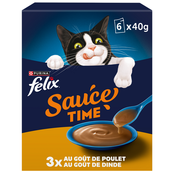 Sauce time poulet et dinde FELIX 6x40g 240g