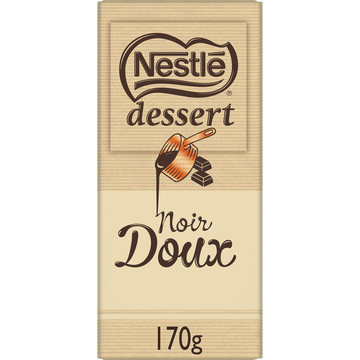 Chocolat noir doux NESTLE DESSERT - Tablette 170g