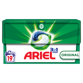 Lessive original pods 3in1 ARIEL 19 doses