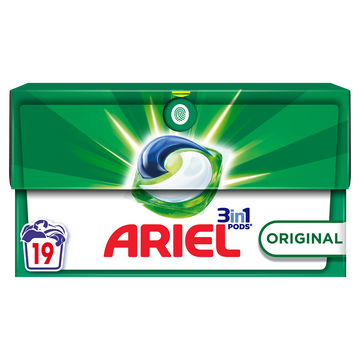 Lessive original pods 3in1 ARIEL 19 doses