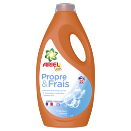 Lessive liquide fraicheur intense ARIEL 33 doses