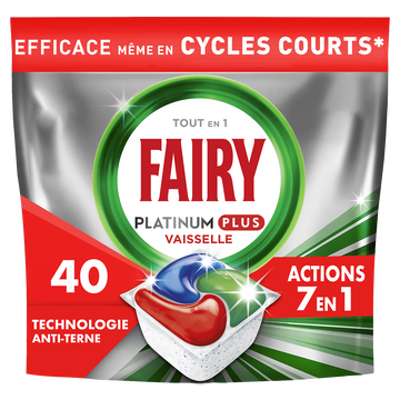 Produits vaisselle automatique original platinium FAIRY x40