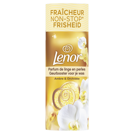 Parf.de linge en billes ambre et orchidée LENOR x19d 235g