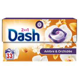 Lessive capsule all in 1 pods Ambre et Orchidee DASH, x33