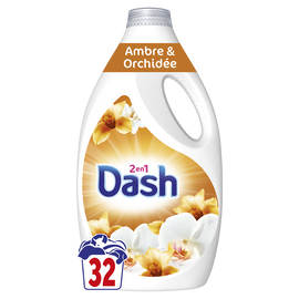Lessive liquide Ambre et Orchidée DASH - x32