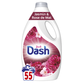 Lessive liquide jasmin et rose de mai DASH - x55