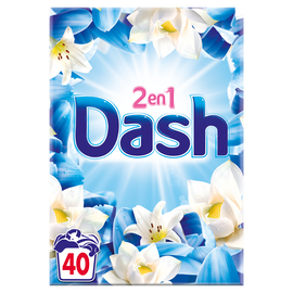 Lessive poudre détergent air frais et flr.blanches DASH x44d