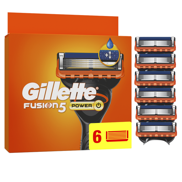 Lames GILLETTE fusion power x6