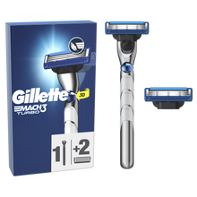 Rasoir mach 3 turbo GILLETTE +2 recharges