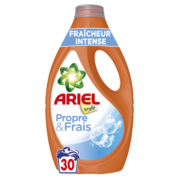 Lessive liquide ARIEL détergent Intense 30 lavages 1,35L