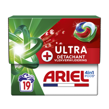 Lessive en Capsules Ariel 4en1 PODS + Ultra Détachant 443g 19 lavages