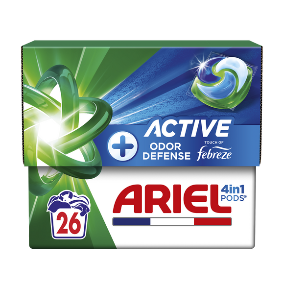 Lessive ARIEL All-in-1 Pods Détergent Active 26 doses
