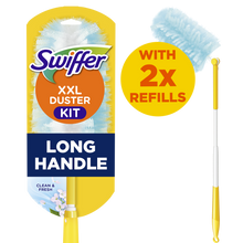 Swiffer Duster XXL Kit Propre & Frais (1 Manche + 2 Recharges)