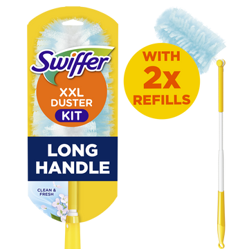 Swiffer Duster XXL Kit Propre & Frais (1 Manche + 2 Recharges)