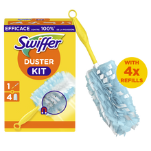 SWIFFER Kit De Dépoussiérage (1 Manche + 4 recharges)