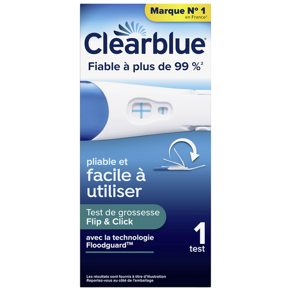Test de grossesse visuel CLEARBLUE x1