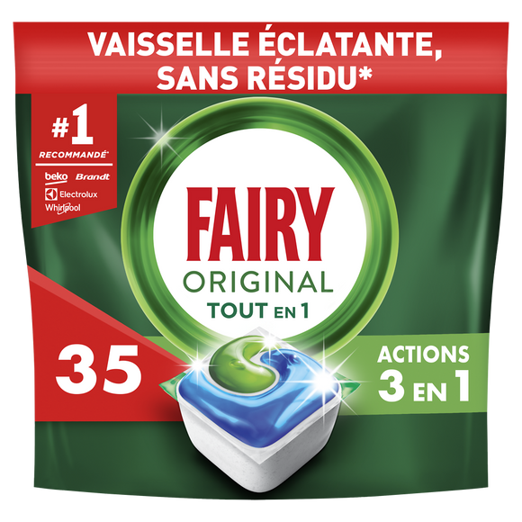 Tablette lave-vaisselle FAIRY Original 35 capsules
