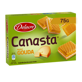 Canasta apéritif au gouda DELACRE, boîte de 75g
