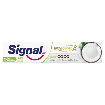 Dentifrice integral 8 nature elements coco blancheur SIGNAL 75ml