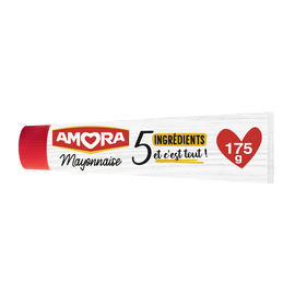 AMORA Mayonnaise De Dijon 5 Ingrédients sélectionnés tube 175g