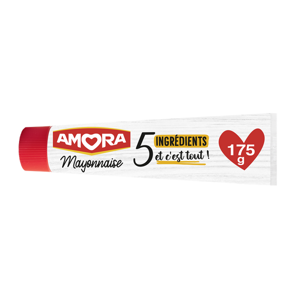 AMORA Mayonnaise De Dijon 5 Ingrédients sélectionnés tube 175g
