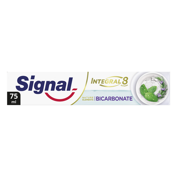 Dentifrice intégral 8 nature elements bicarbonate detox&fraîcheur SIGNAL 75ml