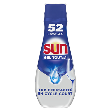 Gel lave vaisselle tout en 1 standard  SUN 900ml