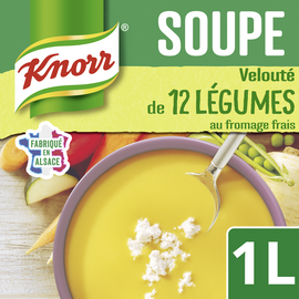 Soupe velouté de 12 légumes au fromage frais KNORR, 1l
