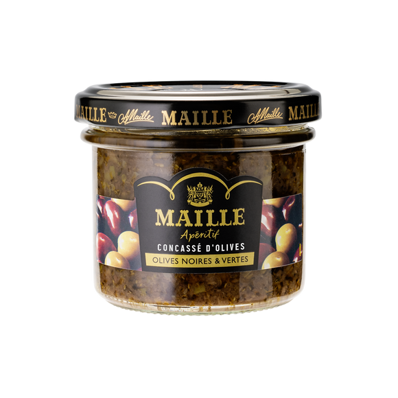 Apéritif concassé d'oilves noires et vertes MAILLE 95g
