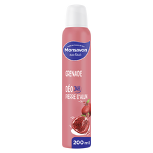 Déodorant à la pierre d'alun parfum grenade hibiscus MONSAVON, 200ml