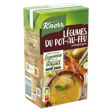 Soupe Secrets de grand mère aux légumes du pot au feu au bouquet garniKNORR,brique de 1 litre