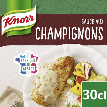 Sauce aux champignons à la crème fraiche KNORR, brique de 30cl