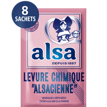 Levure chimique AlSA, sachet de 8 soit 88g