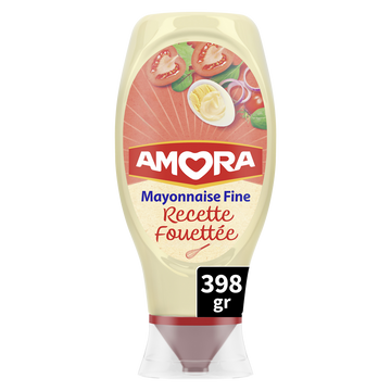 Mayonnaise recette fouettée AMORA - flacon souple de 398g