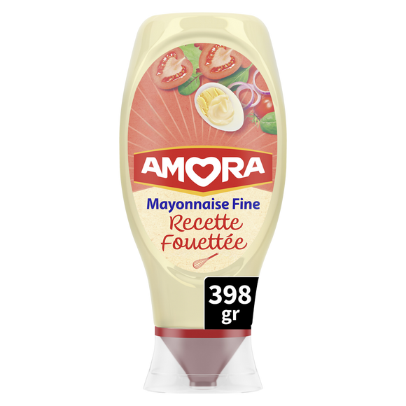 Mayonnaise recette fouettée AMORA - flacon souple de 398g