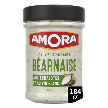 Sauce gourmet béarnaise échalote vin blanc AMORA, 184g